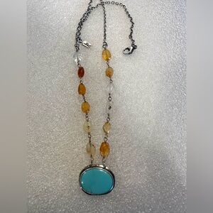 Jes Maharry Kingman Turquoise Necklace